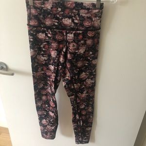 Lululemon rose pattern high times leggings